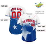 Custom Gradient Star Graffiti Pattern Printed/Stitched Outdoor Training Hip Hop Baseball Jersey