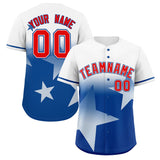 Custom Gradient Star Graffiti Pattern Printed/Stitched Outdoor Training Hip Hop Baseball Jersey