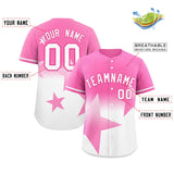 Custom Gradient Star Graffiti Pattern Printed/Stitched Outdoor Hip Hop Baseball Jersey