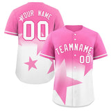 Custom Gradient Star Graffiti Pattern Printed/Stitched Outdoor Hip Hop Baseball Jersey