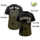 Custom Gradient Star Graffiti Pattern Printed/Stitched Outdoor Hip Hop Baseball Jersey