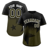 Custom Gradient Star Graffiti Pattern Printed/Stitched Outdoor Hip Hop Baseball Jersey