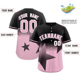 Custom Gradient Star Graffiti Pattern Printed/Stitched Outdoor Hip Hop Baseball Jersey