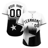 Custom Gradient Star Graffiti Pattern Printed/Stitched Outdoor Hip Hop Baseball Jersey