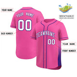 Custom Clssic Style Baseball Jersey Gardient Side Printed Name Number Team Shirt