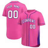 Custom Clssic Style Baseball Jersey Gardient Side Printed Name Number Team Shirt