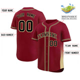 Custom Clssic Style Baseball Jersey Gardient Side Printed Name Number Outfits Uniform