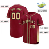 Custom Clssic Style Baseball Jersey Gardient Side Printed Name Number Outfits Uniform