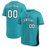 Custom Clssic Style Baseball Jersey Gardient Side Printed Name Number Personalized Baseball T-shirt