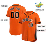 Custom Clssic Style Baseball Jersey Gardient Side Printed Name Number Personalized Baseball T-shirt