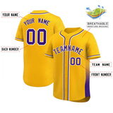 Custom Clssic Style Baseball Jersey Gardient Side Printed Name Number Soft Sport Breathalbe Shirt