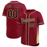 Custom Clssic Style Baseball Jersey Gardient Side Printed Name Number Sports Uniform