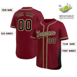 Custom Clssic Style Baseball Jersey Gardient Side Printed Name Number Sports Uniform