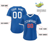 Custom Stripe Fashion Pullover Baseball Jersey Personalized Name Number