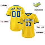 Custom Stripe Fashion Pullover Baseball Jersey Printed or Stitched Logo for Men