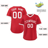 Custom Stripe Fashion Pullover Baseball Jersey Personalized Name Number