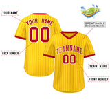 Custom Stripe Fashion Pullover Baseball Jersey Personalized Your Style for Men