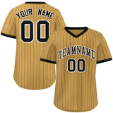 Custom Stripe Fashion Pullover Baseball Jersey Personalized Name Number