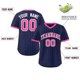 Custom Stripe Fashion Pullover Baseball Jersey Personalized Name Number