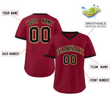 Custom Stripe Fashion Pullover Baseball Jersey Personalized Your Style for Men