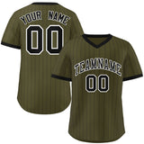 Custom Stripe Fashion Pullover Baseball Jersey Personalized Name Number