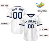 Custom Fashion Stripe Pullover Baseball Jersey Personalized Name Big Size