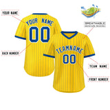 Custom Fashion Stripe Pullover Baseball Jersey Personalized Your Style