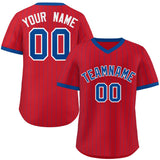 Custom Fashion Stripe Pullover Baseball Jersey Personalized Your Style