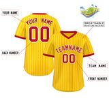 Custom Fashion Stripe Pullover Baseball Jersey Personalized Name/Number