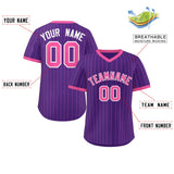 Custom Fashion Stripe Pullover Baseball Jersey Personalized Name Big Size