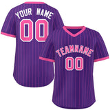 Custom Fashion Stripe Pullover Baseball Jersey Personalized Name Big Size