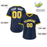 Custom Fashion Stripe Pullover Baseball Jersey Personalized Name/Number