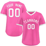 Custom Fashion Stripe Pullover Baseball Jersey Personalized Your Style