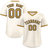 Custom Fashion Stripe Pullover Baseball Jersey Printed or Stitched Name for Men