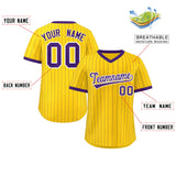 Custom Fashion Pullover Stripe Baseball Jersey Personalized Name Number