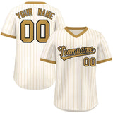 Custom Fashion Pullover Stripe Baseball Jersey Personalized Name Number