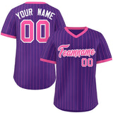 Custom Fashion Pullover Baseball Jersey Stripe Personalized Name Big Size