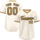 Custom Fashion Pullover Baseball Jersey Stripe Printed or Stitched Name for Men