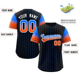 Custom Baseball Jersey Gradient Pinstripe Personalized Name Number Sports Shirt For Men