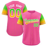 Custom Baseball Jersey Gradient Pinstripe Personalized Name Number Sports Shirt For Men