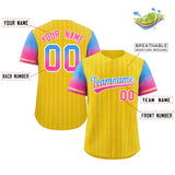 Custom Baseball Jersey Gradient Pinstripe Personalized Name Number Sports Shirt For Men