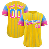 Custom Baseball Jersey Gradient Pinstripe Personalized Name Number Sports Shirt For Men