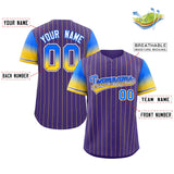 Custom Baseball Jersey Gradient Pinstripe Personalized Name Number Sports Shirt For Men