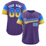 Custom Baseball Jersey Gradient Pinstripe Personalized Name Number Sports Shirt For Men