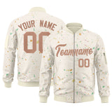 Custom Graffiti Pattern Jacket Zipper Stitched Casual Sweatshirt Letterman Bomber for Adult Youth S-6XL