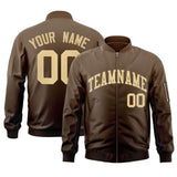 Custom Gradient Fashion Full-Zip Bomber Jacket Stitched Personalized Name Number Logo Letterman Jacket With Pocket