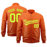 Custom Gradient Full-Zip Personalized Stitched Letters Logo Sweatshirt Letterman Bomber Coats for Adult/Youth With Pocket