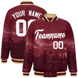 Custom City Connect Jacket Add Name Numbers Blend Windproof Baseball Jacket