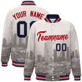 Custom City Connect Jacket Add Name Numbers Blend Windproof Baseball Jacket