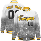 Custom City Connect Jacket Personalized Name Numbers Blend Windproof College Baseball Jacket